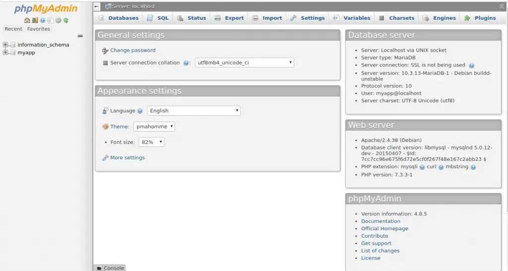 install phpmyadmin debian