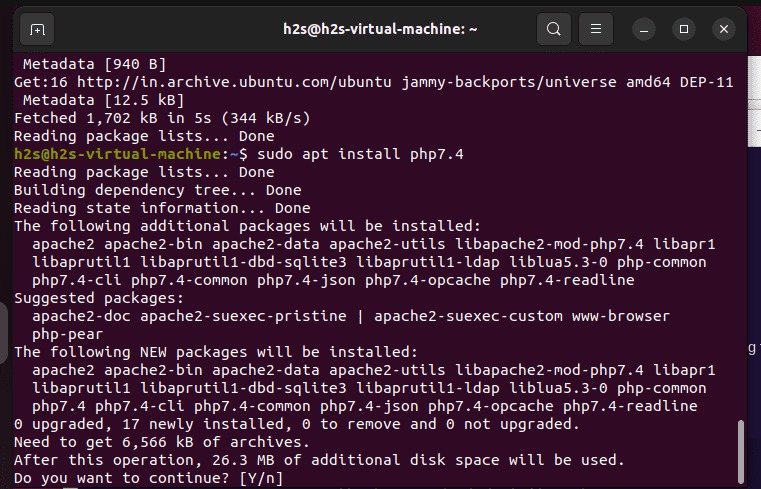 Cài đặt PHP 7.4 trên Ubuntu 22.04 - Install PHP 7.4 Ubuntu 22.04