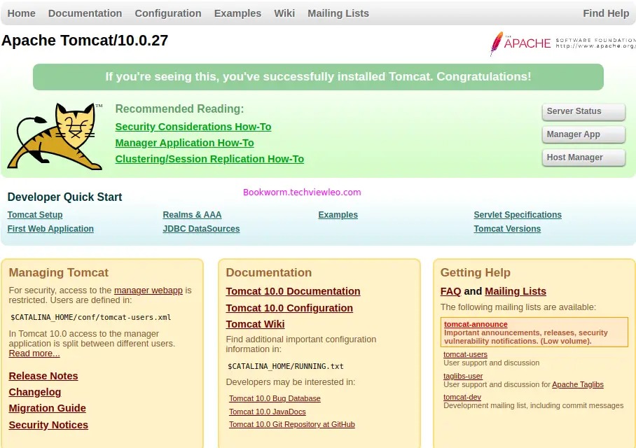 Cài đặt Tomcat trên Debian 12 - Install Apache Tomcat Debian 12