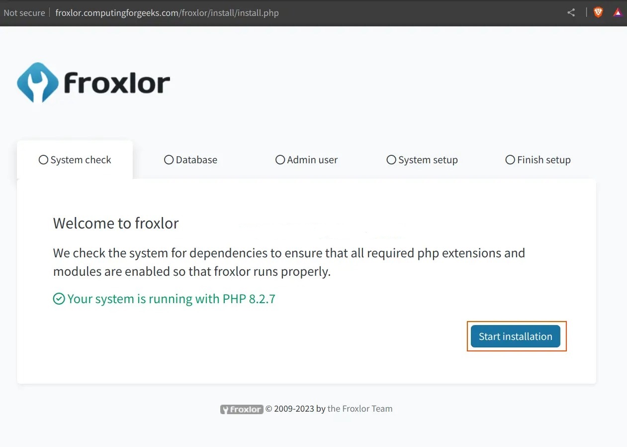 Cài đặt Froxlor trên Debian 12 - Install Froxlor on Debian 12