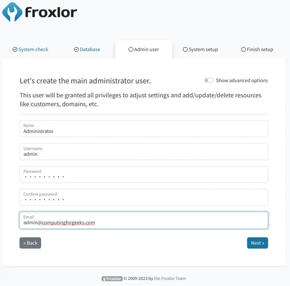 Cài đặt Froxlor trên Debian 12 - Install Froxlor on Debian 12