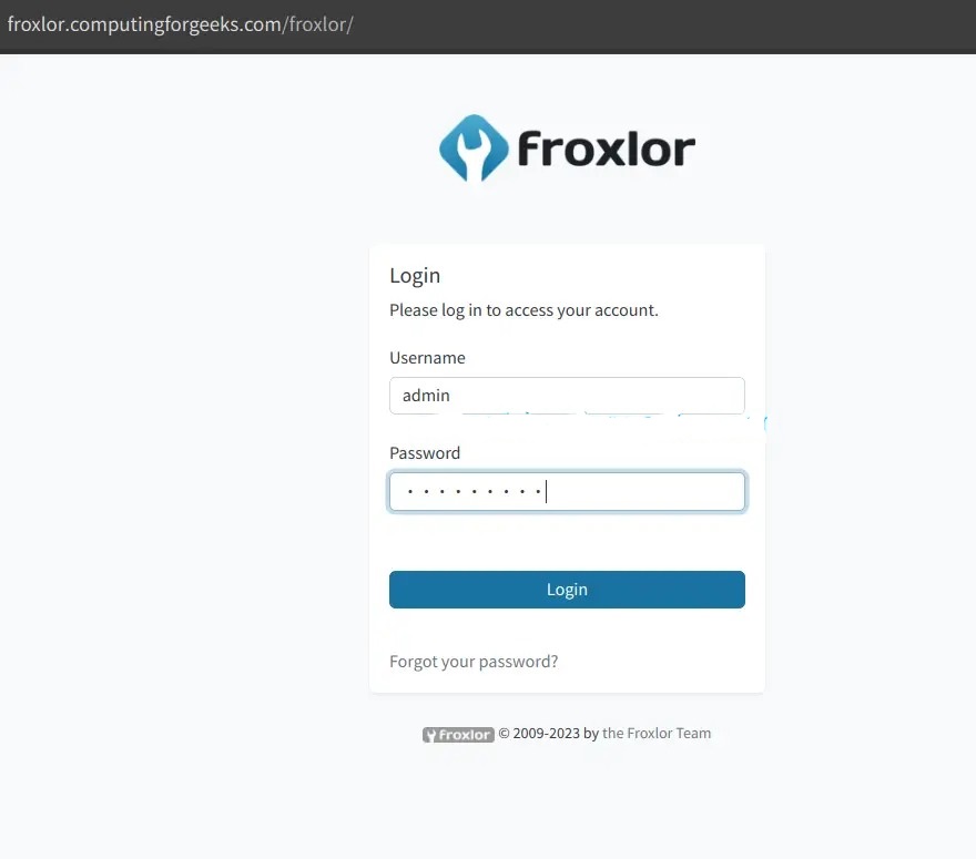 Cài đặt Froxlor trên Debian 12 - Install Froxlor on Debian 12