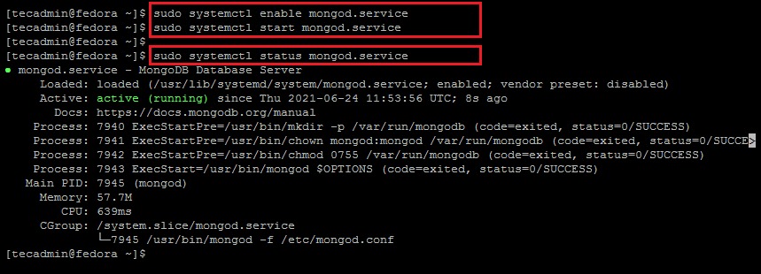 Cài đặt MongoDB 4.4 Fedora 35 - Install MongoDB 4.4 Fedora 35