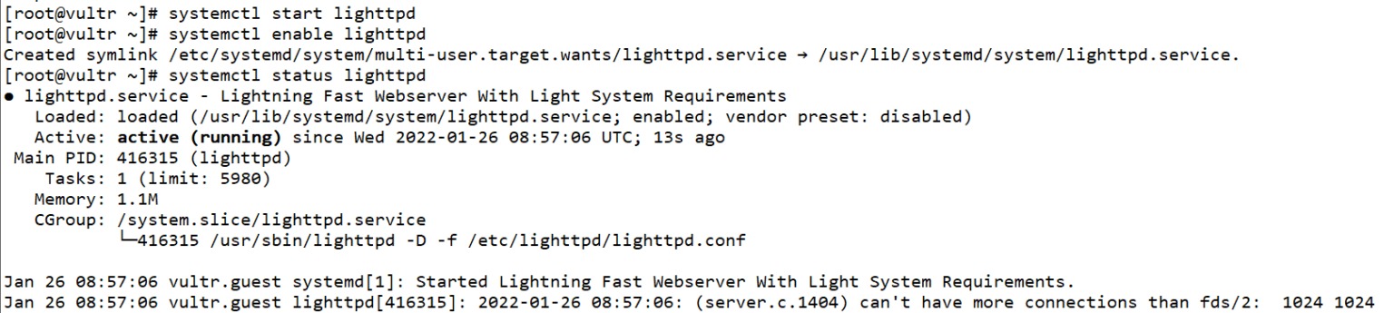 Cài đặt Lighttpd trên CentOS 8 - Install Lighttpd on CentOS 8