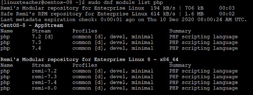 Cài đặt PHP 8.0 trên CentOS 8 - Install PHP 8.0 on CentOS 8