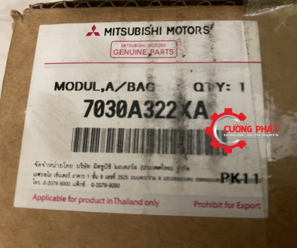 Mã túi khí vô lăng Attrage, Mirage, New Triton chính hãng