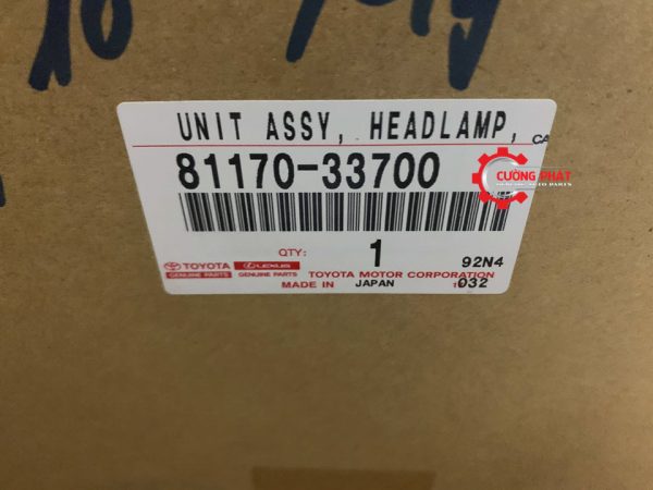 Mã đèn pha Camry 2007-2011 nhập Mỹ chính hãng