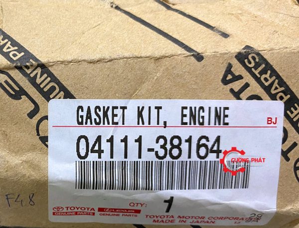 Mã gioăng bộ Lexus LX570 3UR, Toyota Land Cruiser V8 0411138164