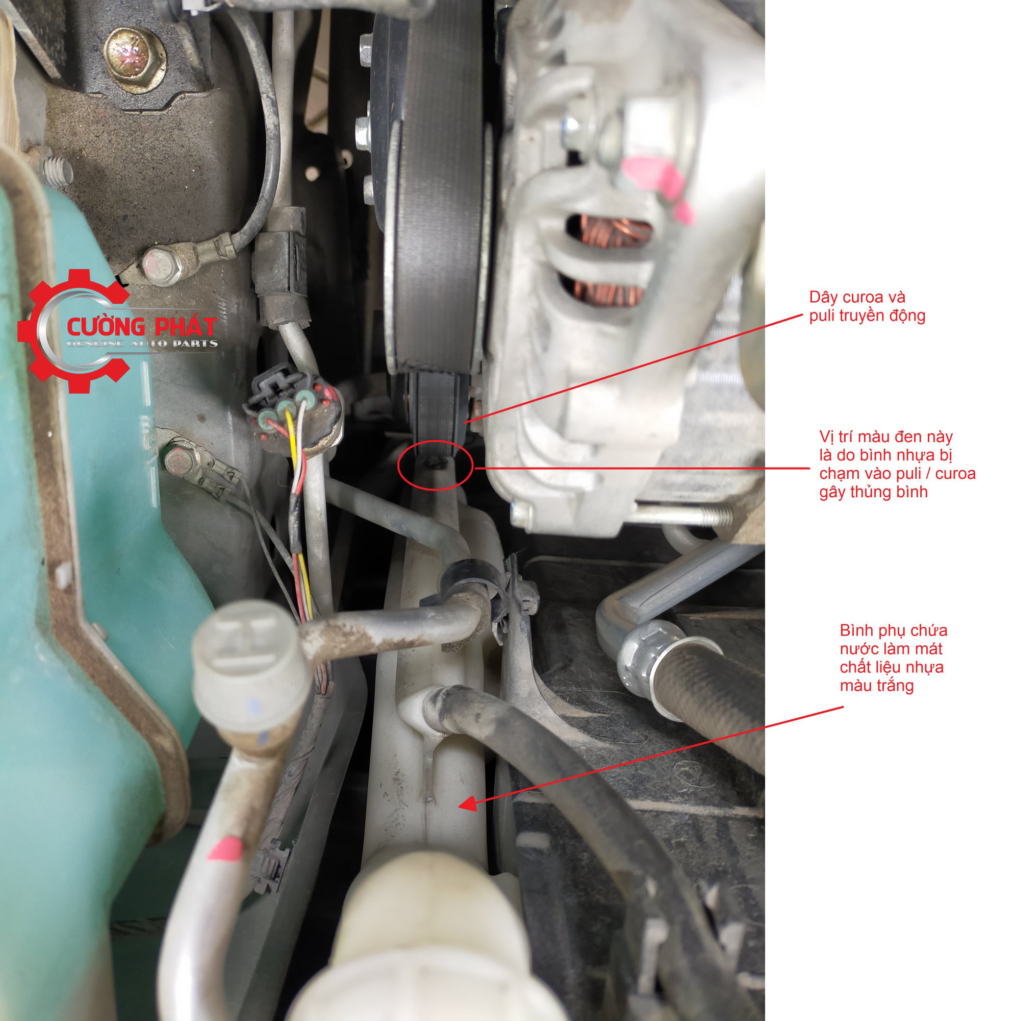 Lỗi va chạm của bình nước làm mát Mitsubishi Xpander