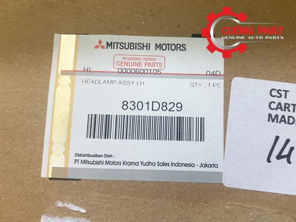 Tem mã đèn pha Mitsubishi Xpander Eco 2022 chính hãng