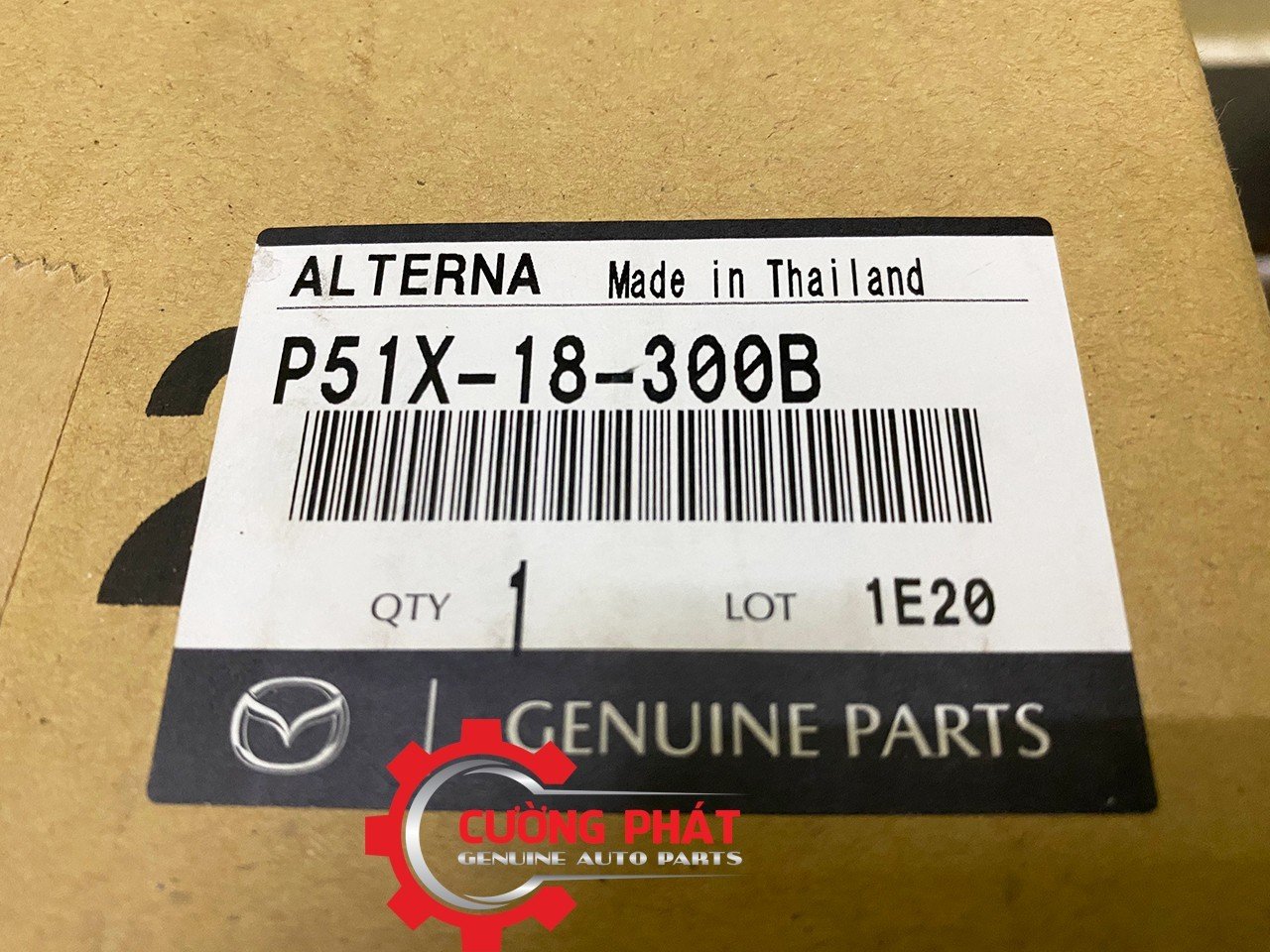 Tem mã máy phát Mazda CX5 chính hãng 